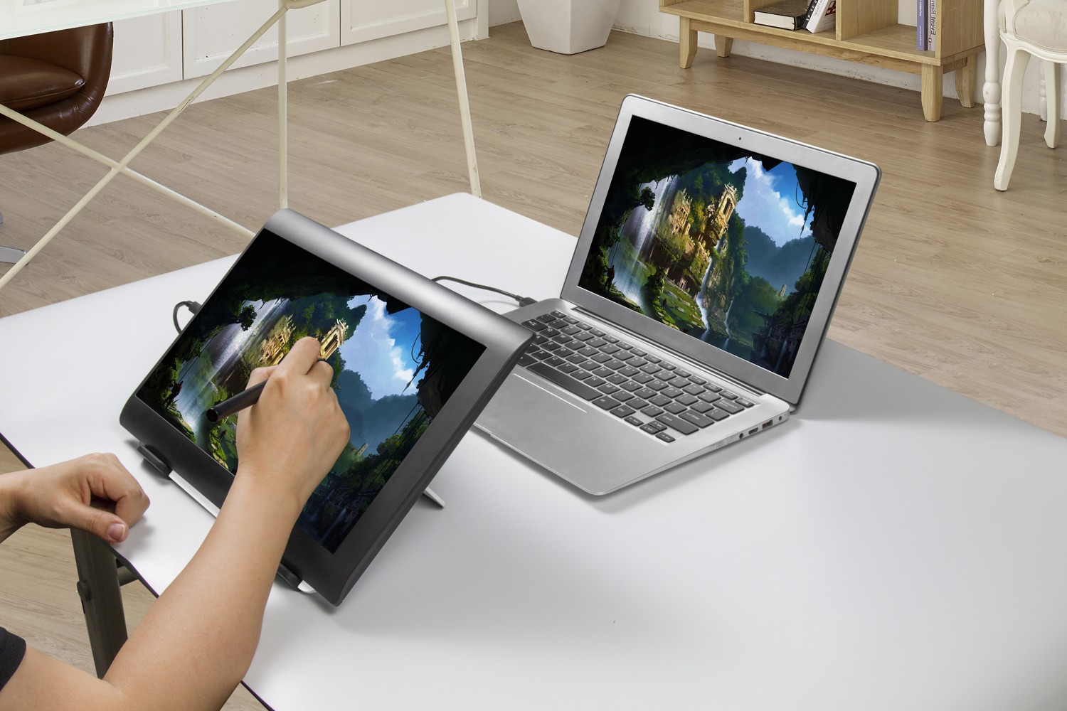 EVOLVEO TopLift, hliníkový podstavec pod notebook, čierny 