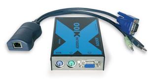 AdderLink X100 extender, USB, audio