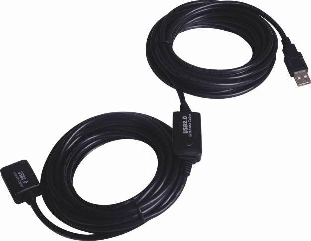 PremiumCord USB 2.0 repeater a predlžovací kábel A/ M-A/ F 15m