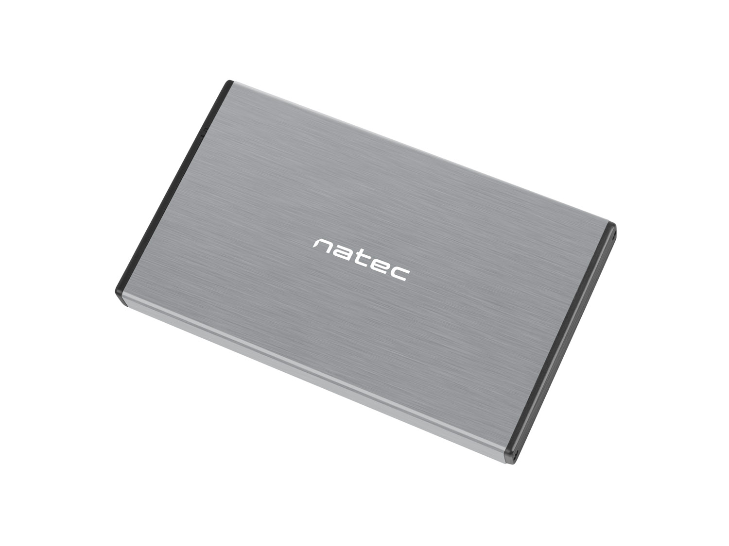 Externí box pro HDD 2, 5" USB 3.0 Natec Rhino Go, šedý, hliníkové tělo 