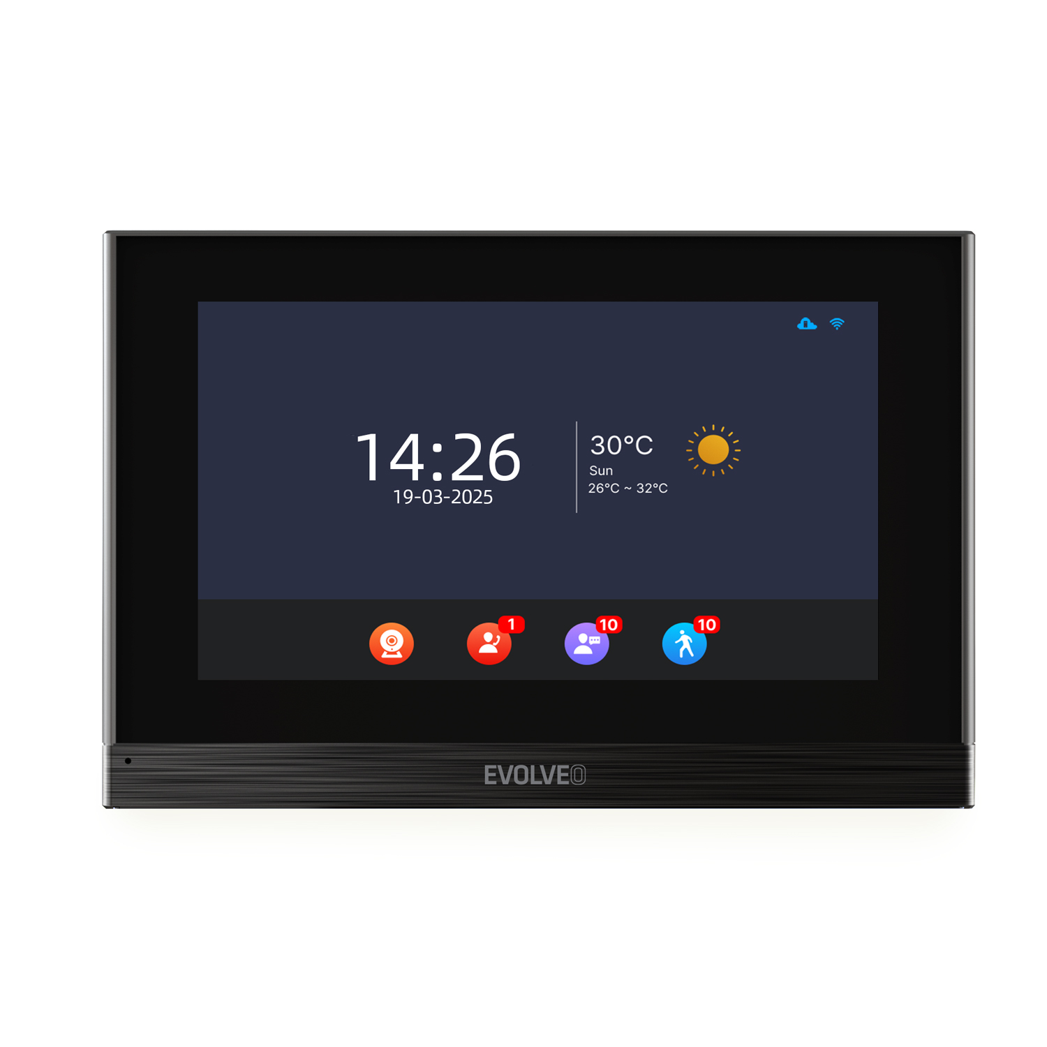 EVOLVEO DoorPhone ID-2, 2-drôtový videotelefón pre dva byty s RFID, odtlačkom prsta a podporou ONVIF ka 