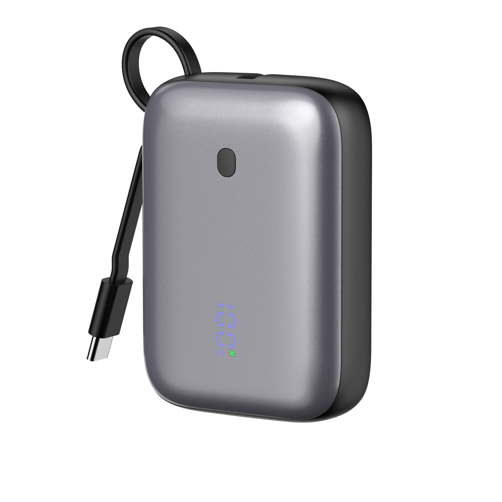 Platinet Powerbanka 10000 mAh 20W Power Delivery, 2xUSB-C, 1xUSB-A, kábel USB-C 1m, čierna 