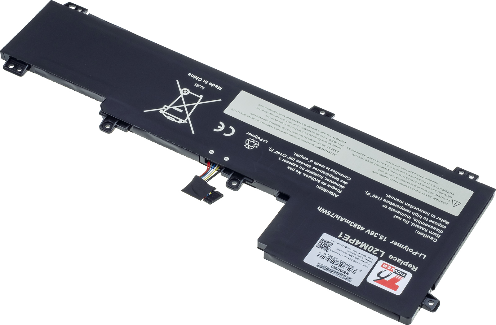 Batéria T6 Power pre Lenovo Yoga Slim 7 Pro 16ACH6, IdeaPad 5 Pro-16ACH6, 4883mAh, 75Wh, 4cell 