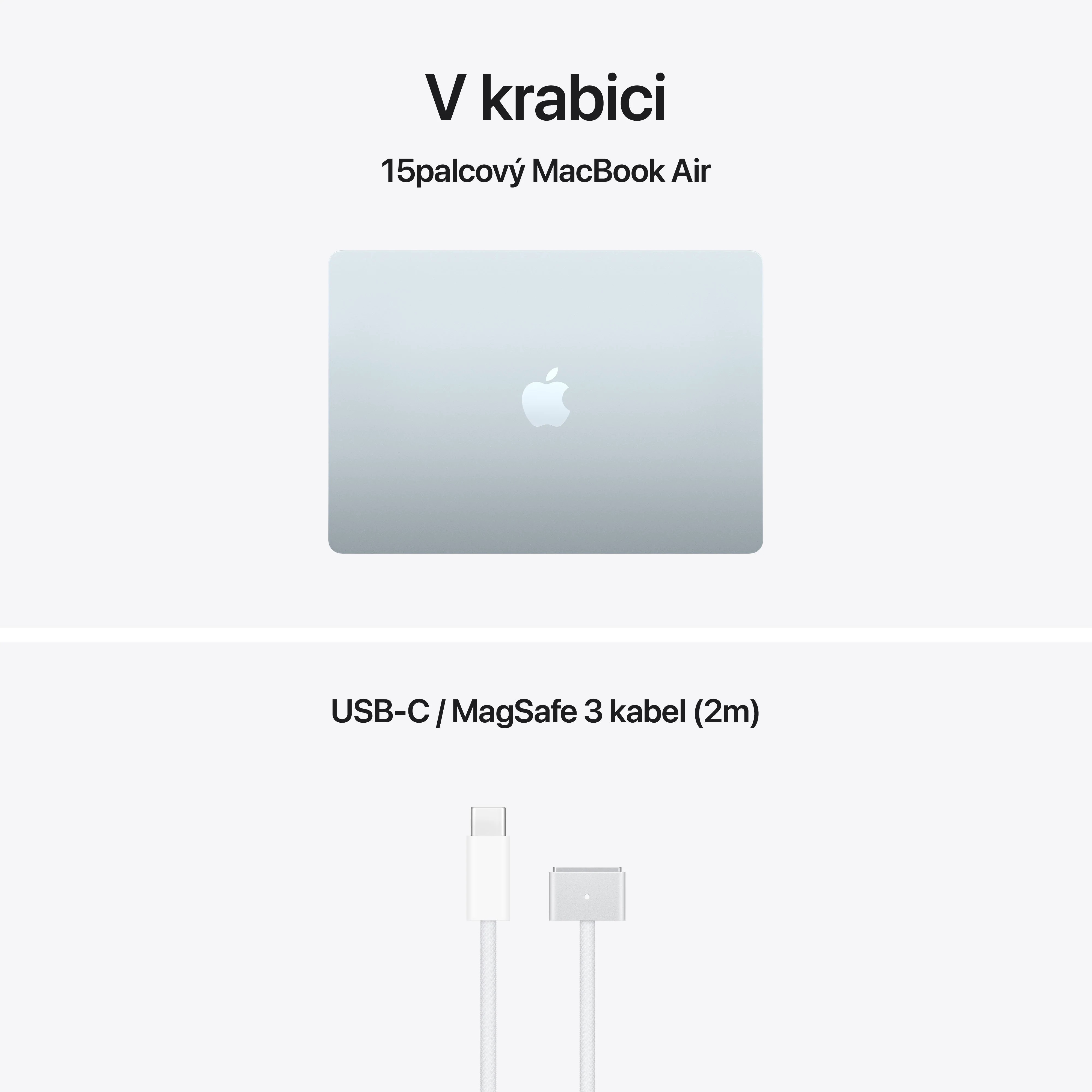 Apple MacBook Air 15"/ M5/ 15, 3"/ 2880x1864/ 16GB/ 512GB/ M5/ Tahoe/ Sky Blue/ 1R 