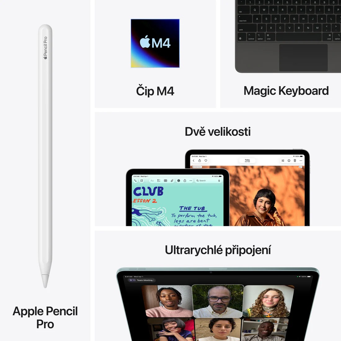 Apple iPad Air 13" (M4) - 2026/ Wi-Fi/ 13"/ 2732x2048/ 12GB/ 128GB/ iPadOS26/ Starlight 