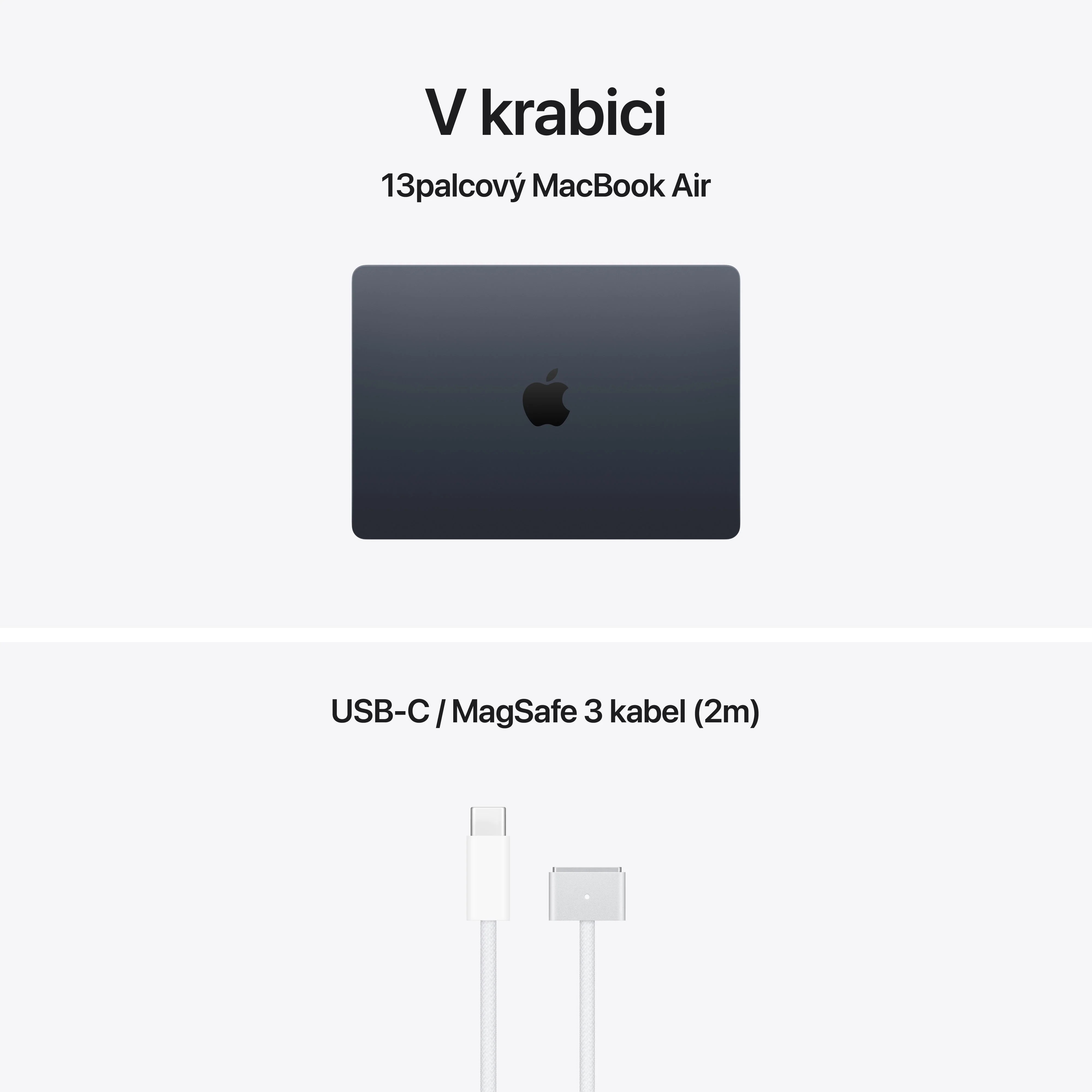 Apple MacBook Air 13"/ M5/ 13, 6"/ 2560x1664/ 16GB/ 512GB/ M5/ Tahoe/ Midnight/ 1R 