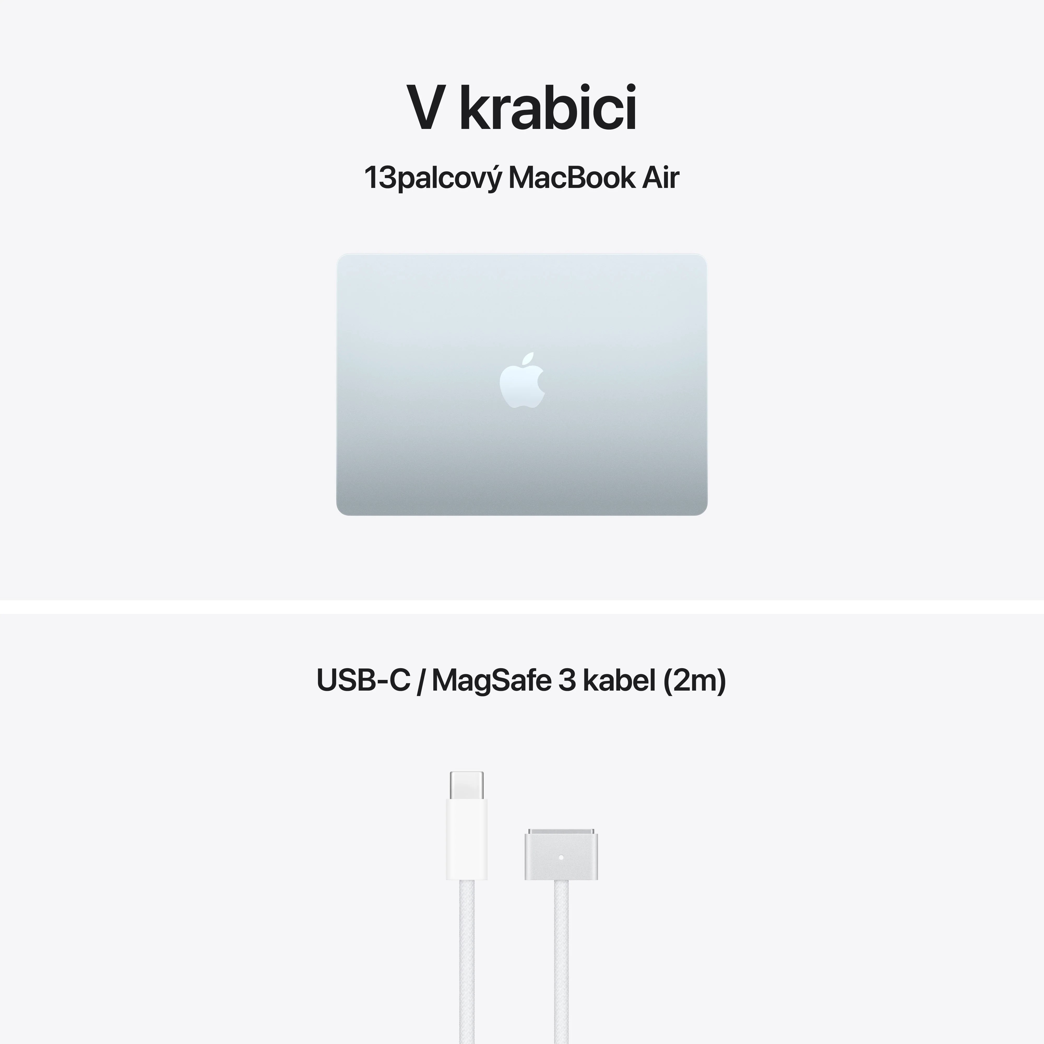 Apple MacBook Air 13"/ M5/ 13, 6"/ 2560x1664/ 16GB/ 512GB/ M5/ Tahoe/ Sky Blue/ 1R 