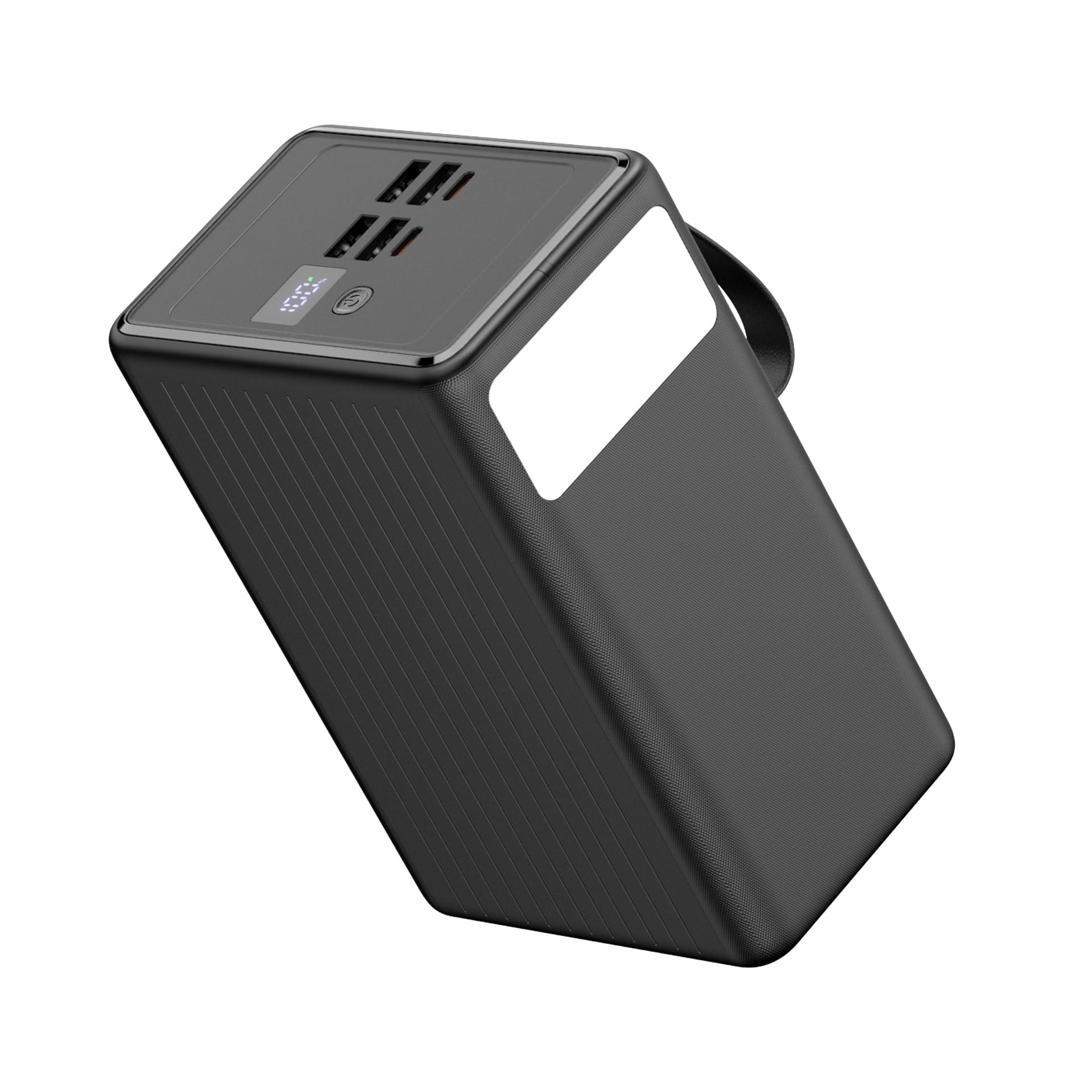 Platinet Powerbanka 80000 mAh 65W Power Delivery, 2xUSB-C, 4xUSB-A, kábel USB-C 1m, čierna 
