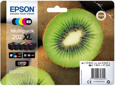 EPSON multipack 5 barev, 202XL Premium, XL