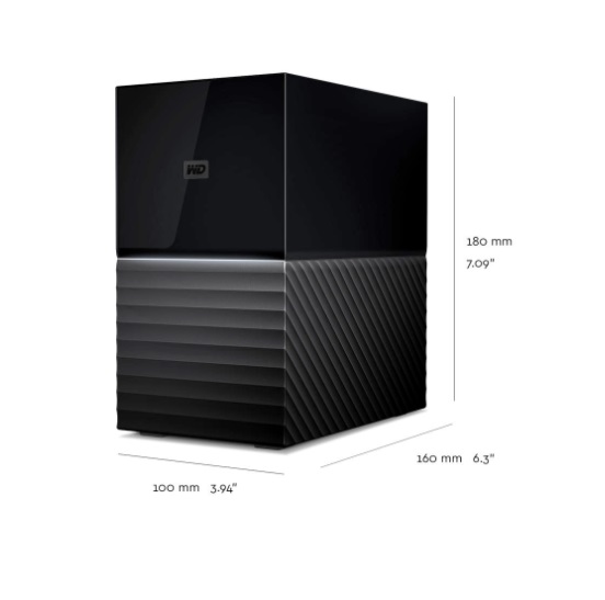 WD My Book Duo/ 16TB/ HDD/ Externý/ 3.5"/ SATA/ Čierna/ 3R 