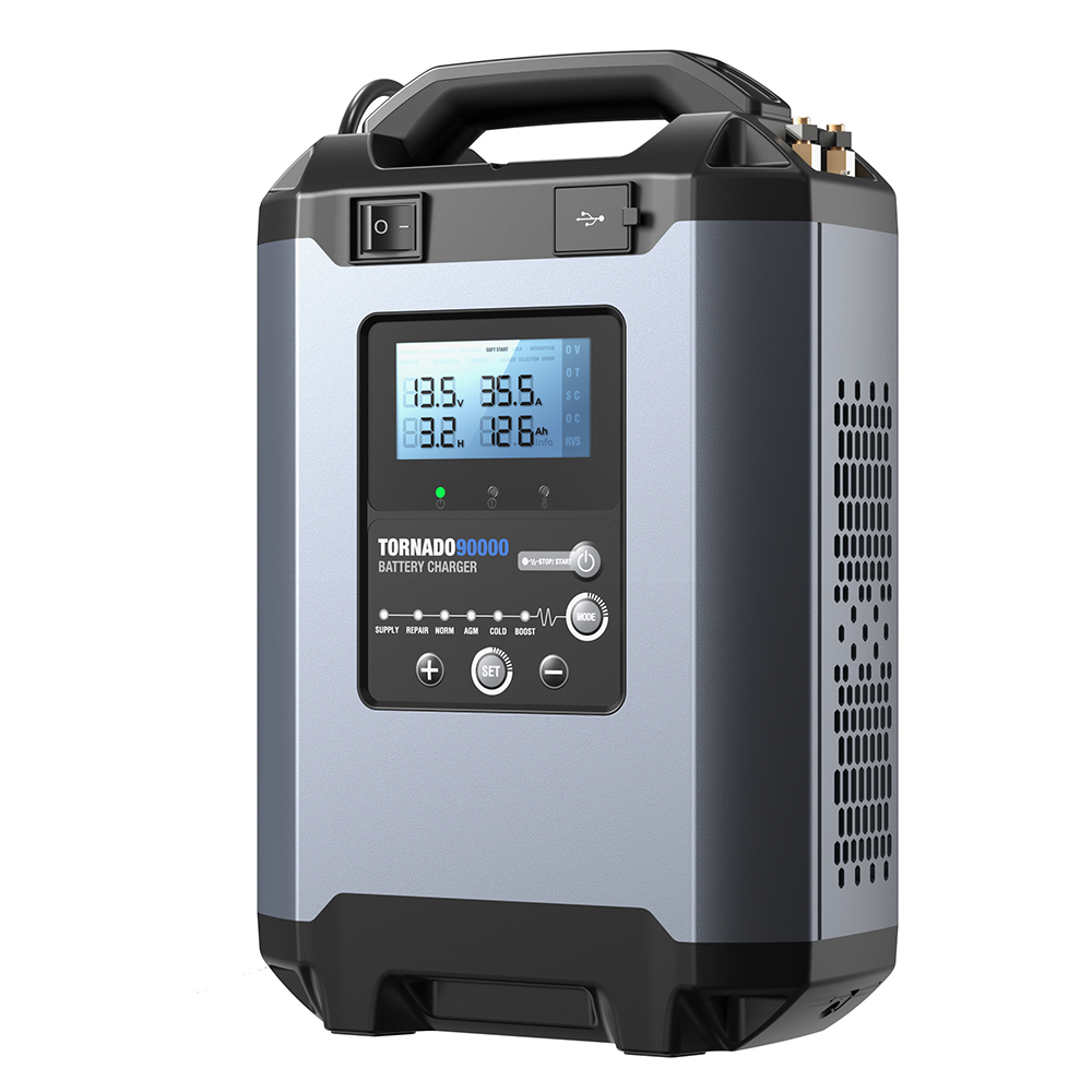 TOPDON Nabíjačka autobatérie Tornado 90000/ Príkon 1600W max/ 20-2800Ah/ Pre 12V a 24V/ 5-90A/ 11-31V 
