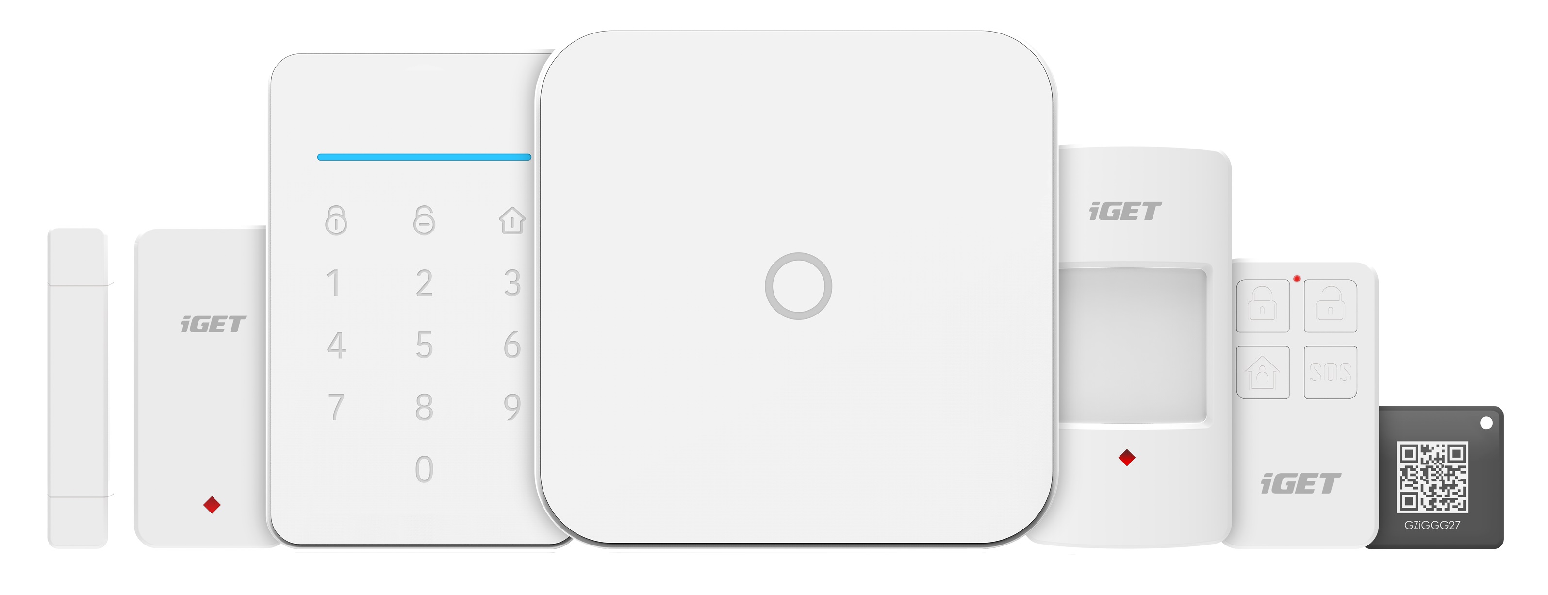 iGET SECURITY M4 - Inteligentní WiFi alarm, ovládání IP kamer a zásuvek, záloha GSM, Android, iOS 