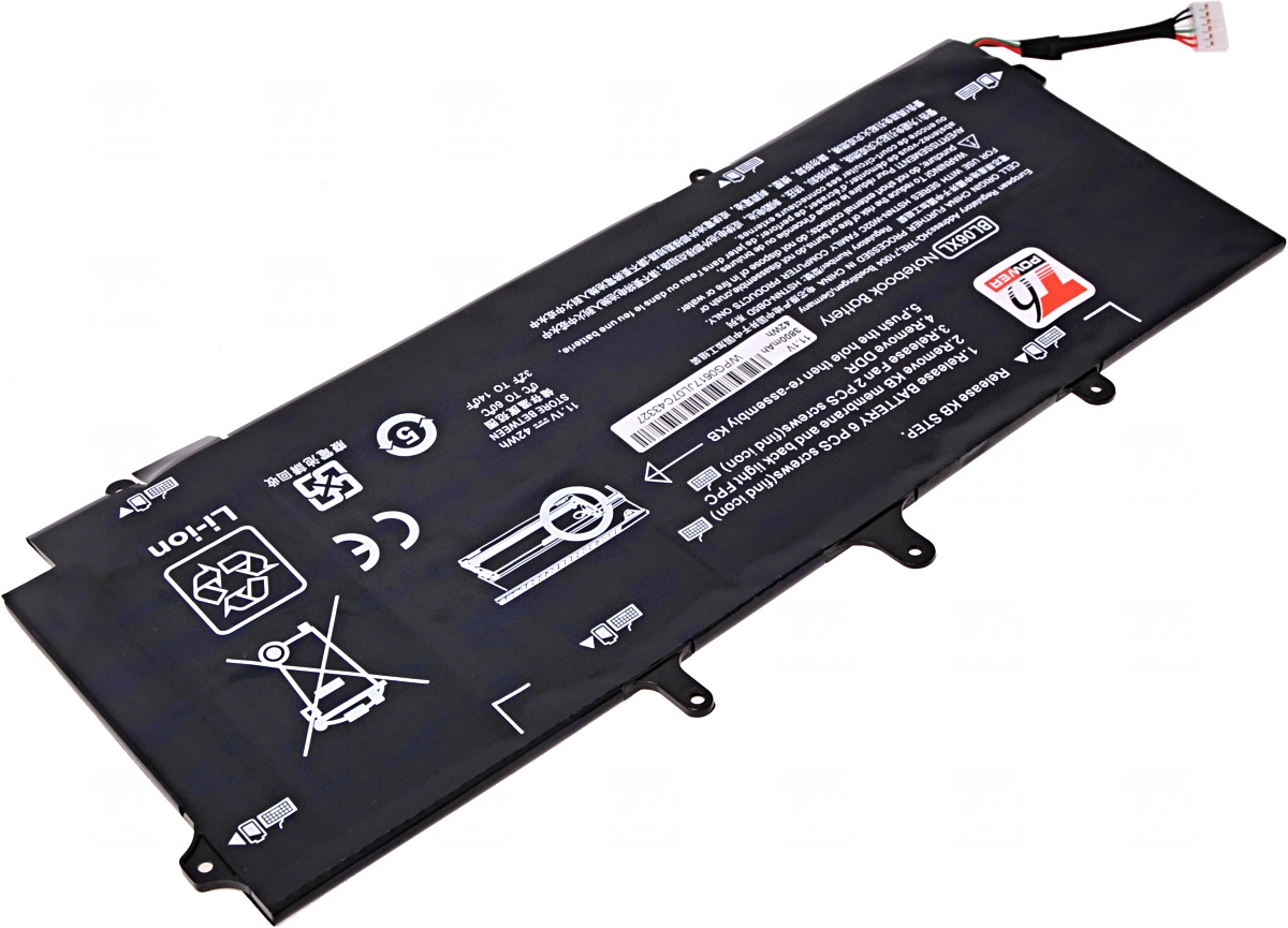 Batéria T6 Power pre HP EliteBook Folio 1040 G1, 1040 G2, 3800mAh, 42Wh, 6cell, Li-pol 
