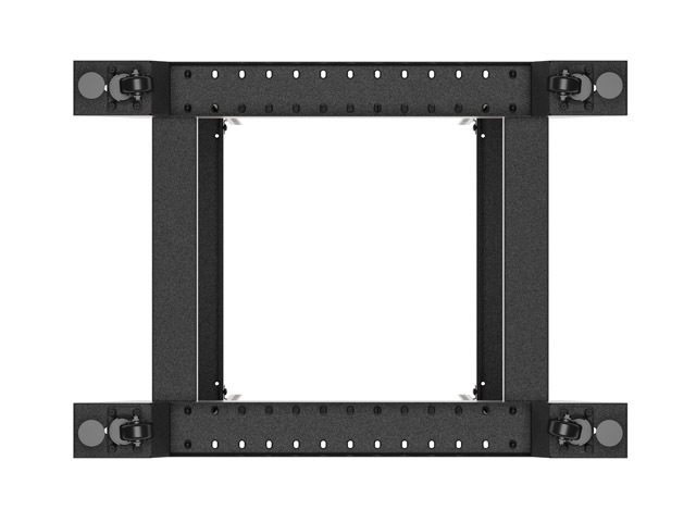 LANBERG OTVORENÝ RACK 22U 600X800 ČIERNY V2 
