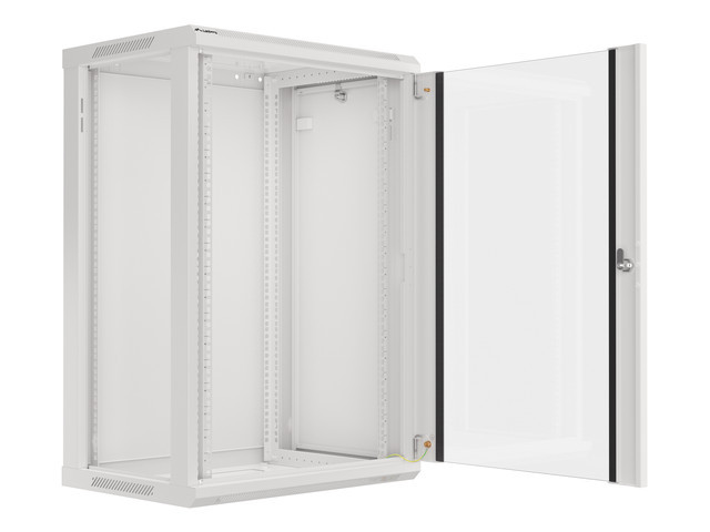 LANBERG 19" RACKOVÁ SKRIŇA PRO MONTÁŽ NA STENU 18U/ 600X450 (FLAT PACK) ŠEDÁ V2 