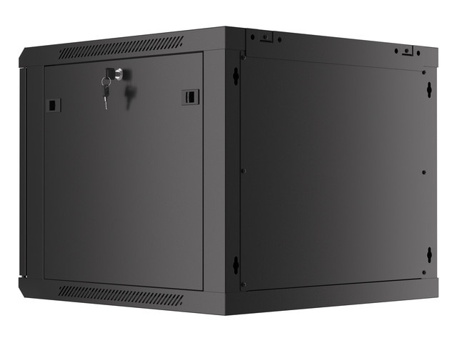 LANBERG RACKOVÁ SKRIŇA 19" PRO MONTÁŽ NA STENU 9U/ 600X600 PRO VLASTNÚ MONTÁŽ S KOVOVÝMI DVERAMI ČIERNA 