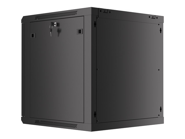 LANBERG RACKOVÁ SKRIŇA 19" NÁSTENNÁ 12U/ 600X600 PRO VLASTNÚ MONTÁŽ S KOVOVÝMI DVERAMI ČIERNA 