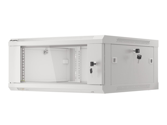 LANBERG RACKOVÁ SKRIŇA 19" PRO MONTÁŽ NA STENU 4U/ 600X600 (FLAT PACK) V2 ŠEDÁ 