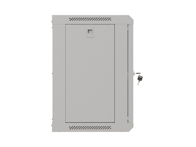 LANBERG 19" RACKOVÁ SKRIŇA PRO MONTÁŽ NA STENU 9U/ 540X350 (FLAT PACK) S PROSKLENÝMI DVERAMI ŠEDÁ 