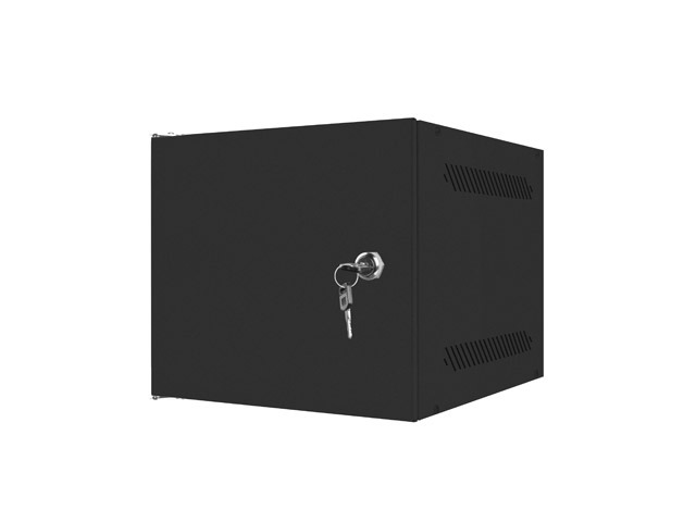 LANBERG RACKOVÁ SKRIŇA 10" NÁSTENNÁ 4U/ 280X310 PRO VLASTNÚ MONTÁŽ S KOVOVÝMI DVERAMI ČIERNA-FLAT PACK 