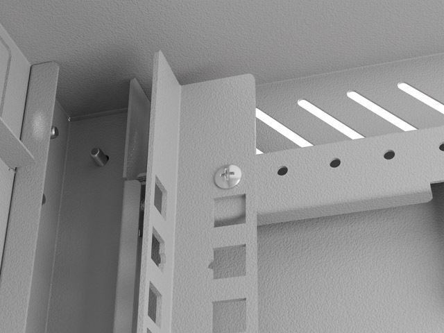 LANBERG RACKOVÁ SKRIŇA 10" NÁSTENNÁ 6U/ 300X300 (FLAT PACK) S PRESKLENÝMI DVERAMI ŠEDÁ 