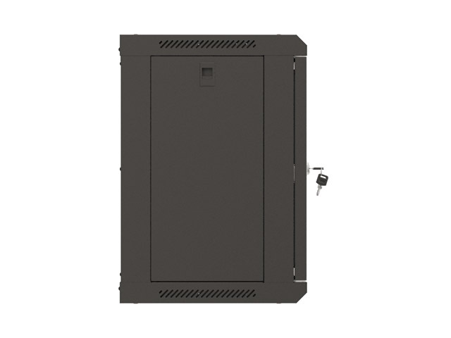 LANBERG 19" RACKOVÁ SKRIŇA PRO MONTÁŽ NA STENU 9U/ 540X350 (FLAT PACK) S PROSKLENÝMI DVERMI ČIERNA 