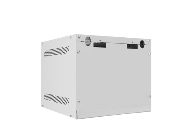 LANBERG RACKOVÁ SKRIŇA 10" NÁSTENNÁ 4U/ 280X310 PRO VLASTNÚ MONTÁŽ S KOVOVÝMI DVERAMI ŠEDÁ -FLAT PACK 