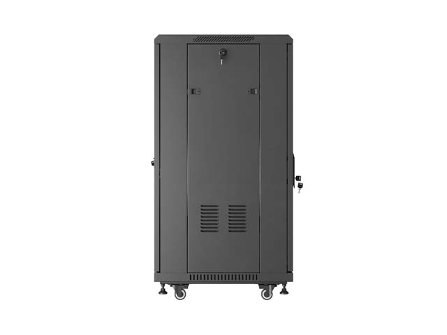 LANBERG INŠTALAČNÝ SKRIŇOVÝ ROZVADEČ 19" 22U 600X600 ČIERNE SKLENENÉ DVERE (PLOCHÉ BALENIE) 