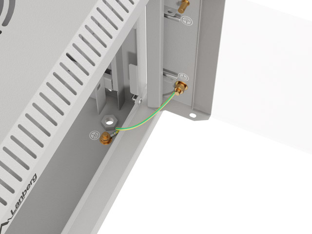 LANBERG RACKOVÁ SKRIŇA 10" NÁSTENNÁ 4U/ 300X300 (FLAT PACK) S PRESKLENÝMI DVERAMI ŠEDÁ 
