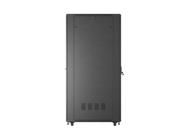 LANBERG INŠTALAČNÝ SKRIŇOVÝ ROZVADEČ 19" 42U 600X1000 ČIERNE SKLENENÉ DVERE (PLOCHÉ BALENIE) 