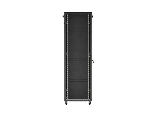 LANBERG INŠTALAČNÝ SKRIŇOVÝ ROZVADEČ 19" 42U 600X1000 ČIERNE SKLENENÉ DVERE (PLOCHÉ BALENIE) 