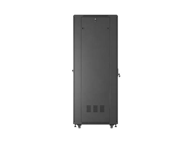 LANBERG 19" VOĽNE STOJÚCA RACKOVÁ SKRIŇA 42U/ 600X800 (FLAT PACK) S PRESKLENÝMI DVERAMI ČIERNA 