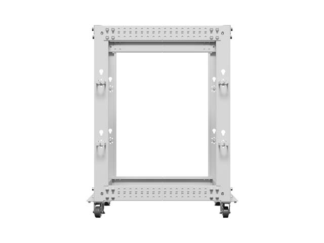 LANBERG OTVORENÝ RACK 19" 15U 600X600-1100 NASTAVITEĽNÝ ŠEDÝ 