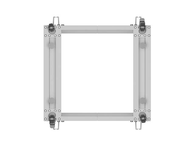 LANBERG OTVORENÝ RACK 19" 15U 600X600-1100 NASTAVITEĽNÝ ŠEDÝ 