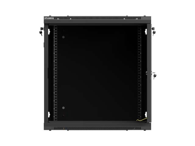LANBERG NÁSTENNÁ INŠTALAČNÁ SKRIŇA 19" 12U 600X600 ČIERNE PERFOROVANÉ DVERE (PLOCHÉ BALENIE) 