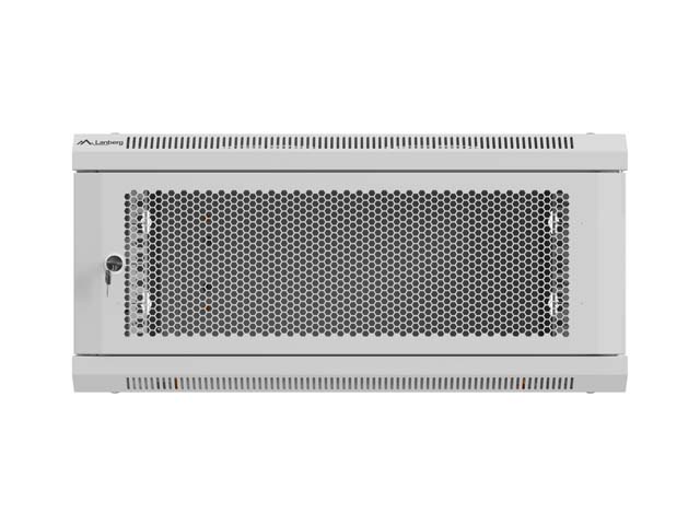 LANBERG NÁSTENNÁ INŠTALAČNÁ SKRIŇA 19" 4U 600X600 ŠEDÉ PERFOROVANÉ DVERE (PLOCHÉ BALENIE) 