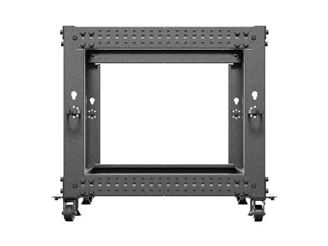 LANBERG OTVORENÝ RACK 9U 19" 600X600-1100 NASTAVITEĽNÝ ČIERNY 