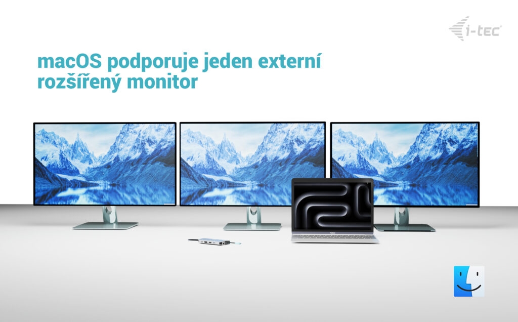 i-tec USB-C Metal Nano 3x Display (DP, HDMI a VGA) Docking Station, Power Delivery 100W 