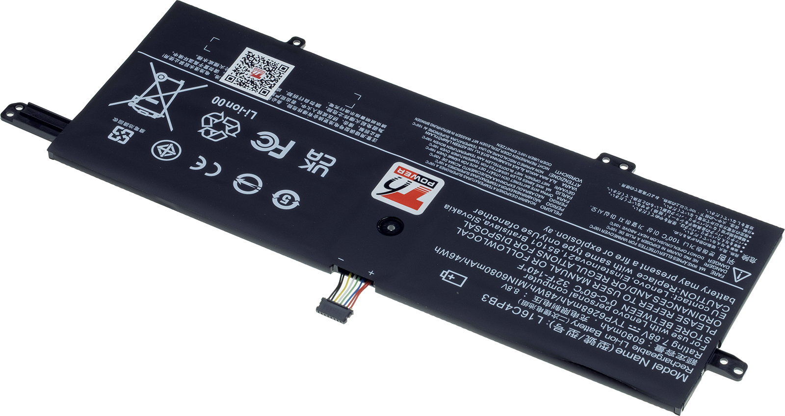 Batéria T6 Power Lenovo IdeaPad 720s-13IKB, 720s-13ARR séria, 6268mAh, 48Wh, 4cell, Li-Pol 