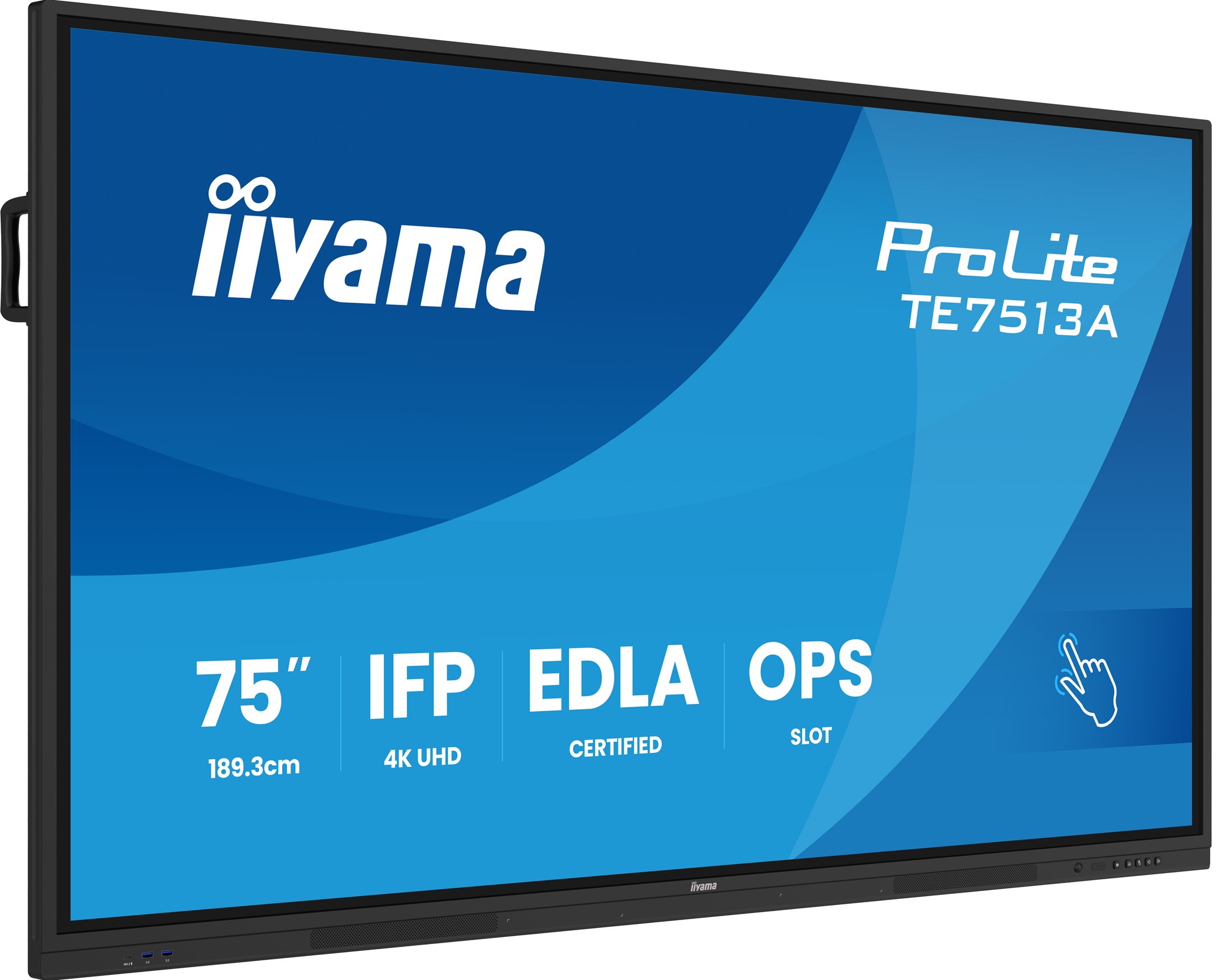 75" iiyama TE7513A-B2AG: IPS, 4K, 40P, EDLÁ 