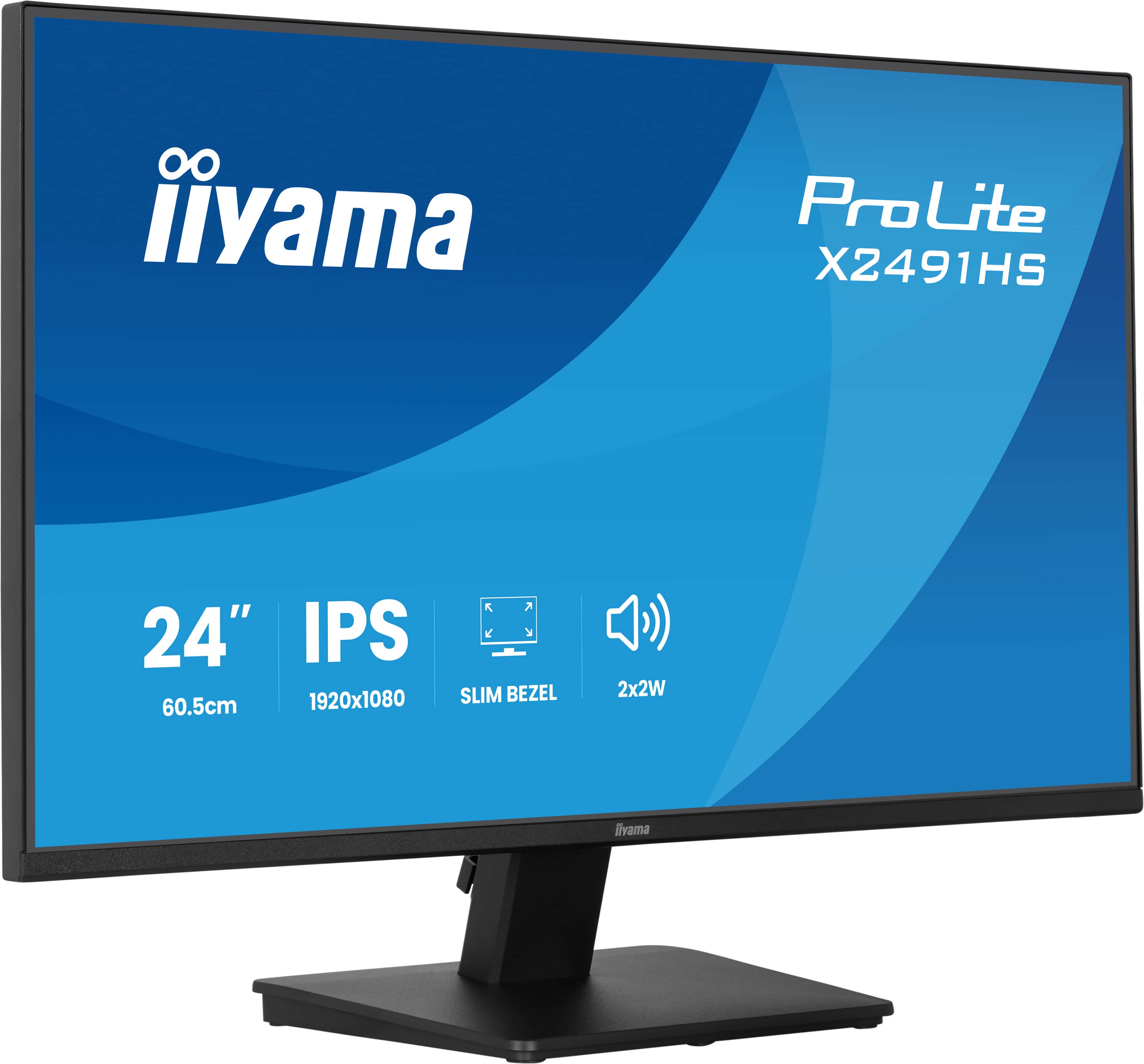 iiyama ProLite/ X2491HS-B1/ 23, 8"/ IPS/ FHD/ 120Hz/ 1ms/ Čierna/ 3R 