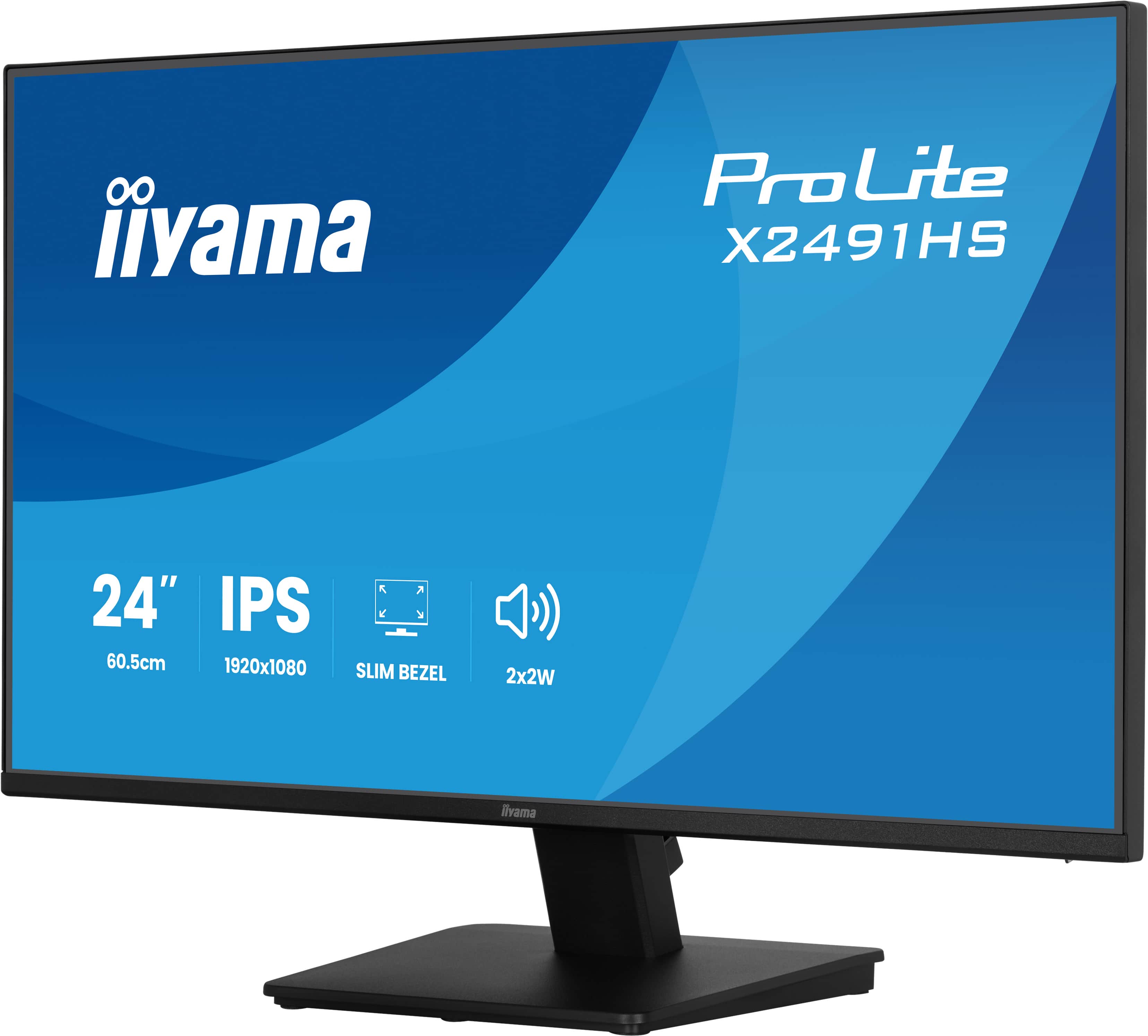 iiyama ProLite/ X2491HS-B1/ 23, 8"/ IPS/ FHD/ 120Hz/ 1ms/ Čierna/ 3R 