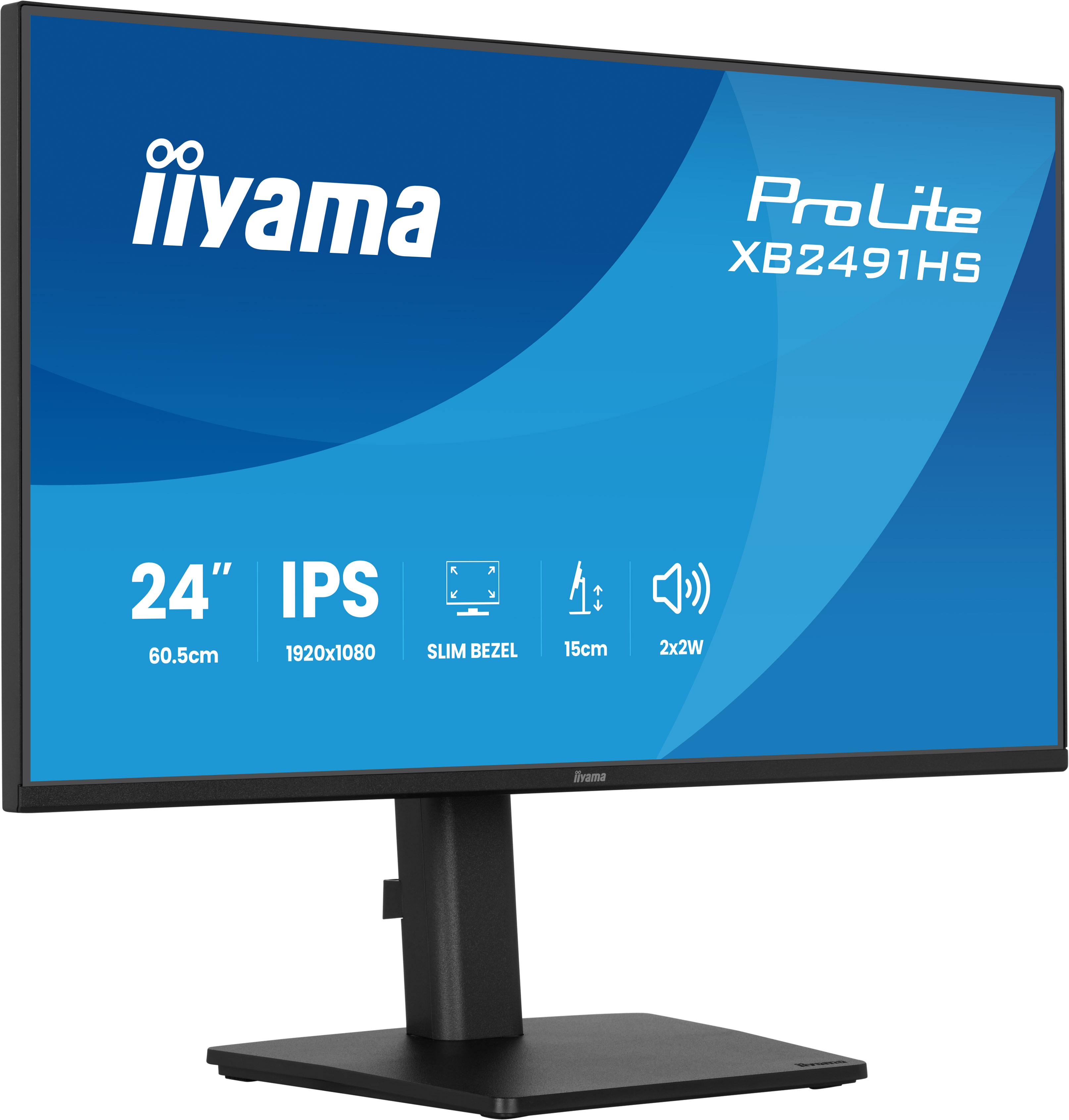 iiyama ProLite/ XB2491HS-B1/ 23, 8"/ IPS/ FHD/ 120Hz/ 1ms/ Čierna/ 3R 