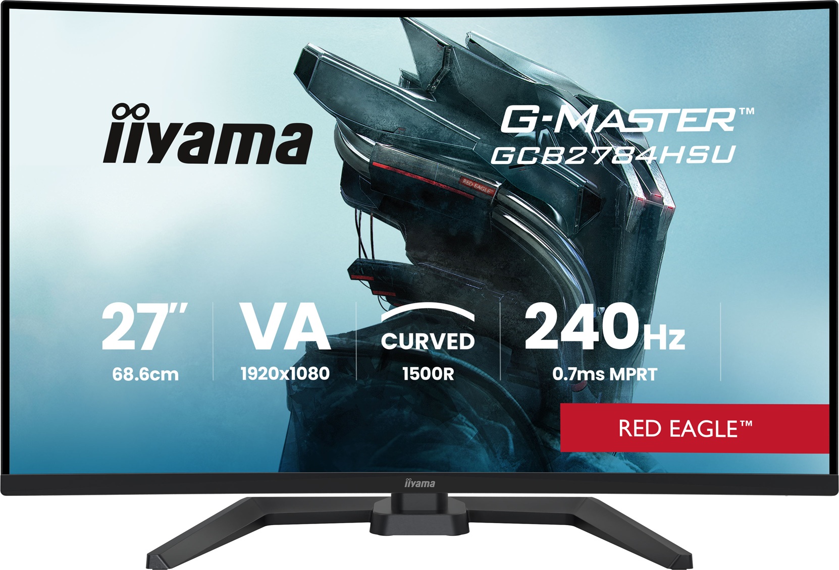 iiyama G-Master/ GCB2784HSU-B1/ 27"/ VA/ FHD/ 240Hz/ 0, 7ms/ Čierna/ 3R 