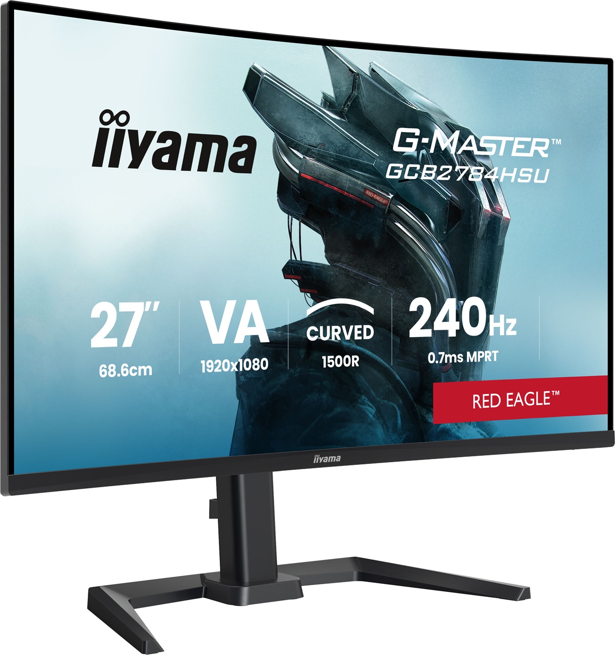 iiyama G-Master/ GCB2784HSU-B1/ 27"/ VA/ FHD/ 240Hz/ 0, 7ms/ Čierna/ 3R 