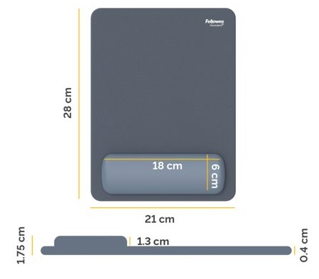 Podložka pod myš a zápästie Fellowes BREYTA XL zelená 