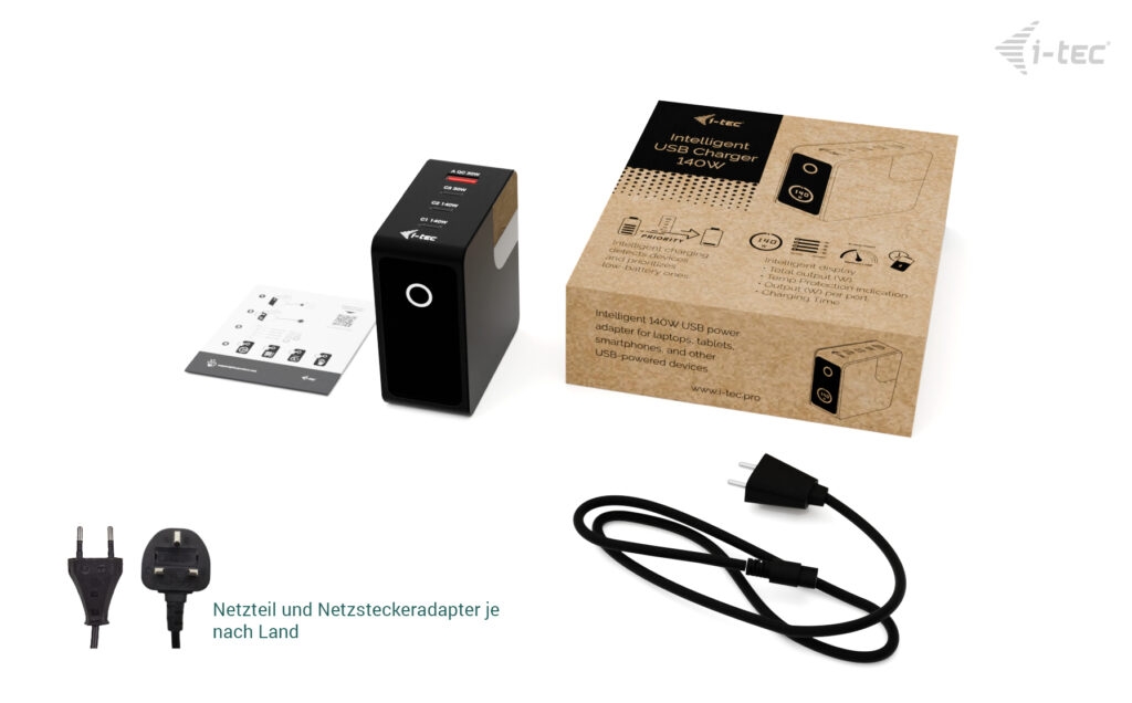 i-tec 140W Intelligent Multiport USB Charger 