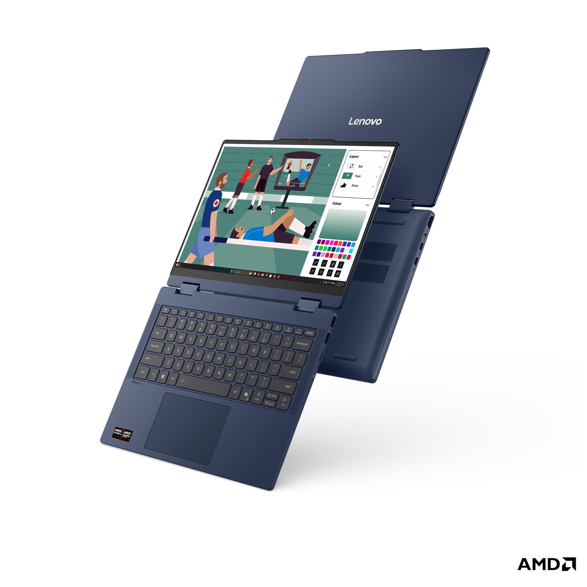 Lenovo IdeaPad 5 2-in-1/ 14AHP11/ R5-230/ 14"/ WUXGA/ T/ 16GB/ 512GB/ AMD int/ bez OS/ Blue/ 2R 