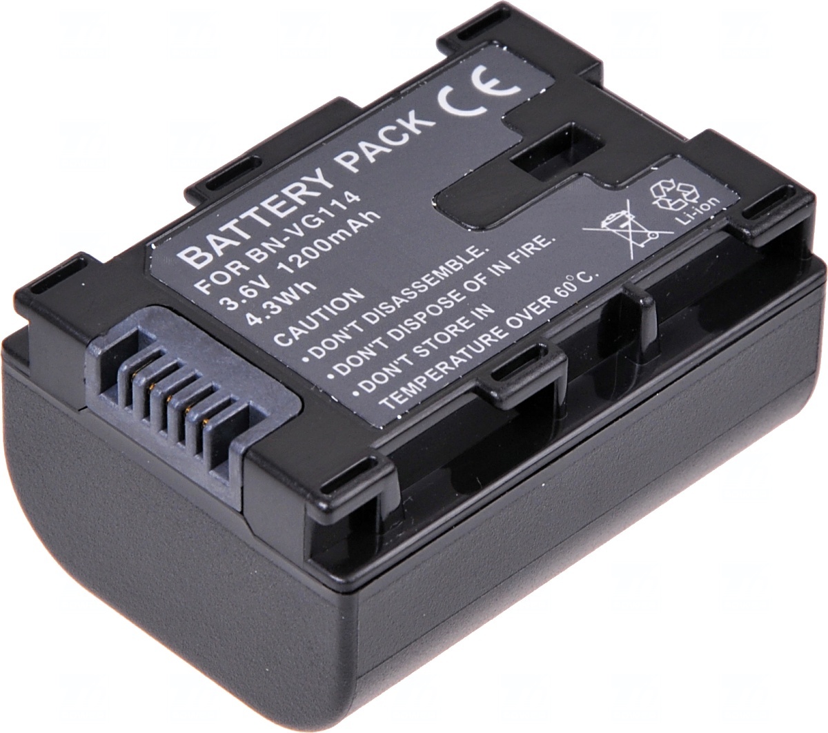 Batéria T6 Power pre JVC BN-VG107, BN-VG108, BN-VG114, 1200mAh, 4, 3Wh