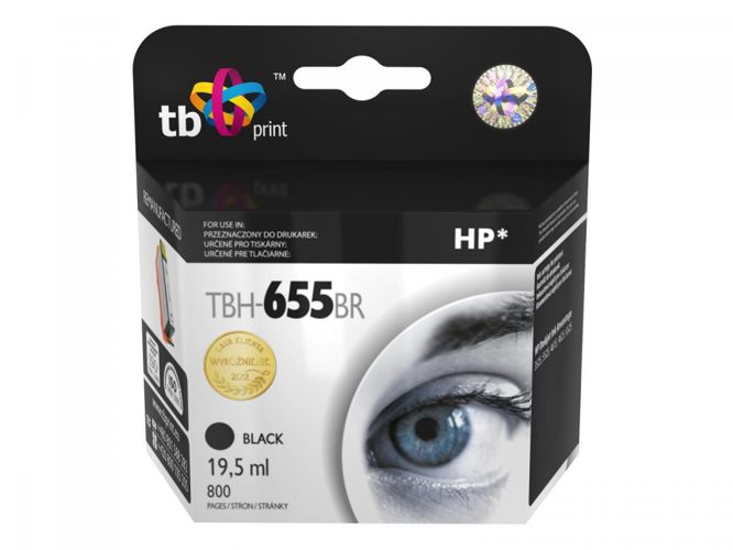 Ink. kazeta TB kompatibilná s HP 655, Black, ref.